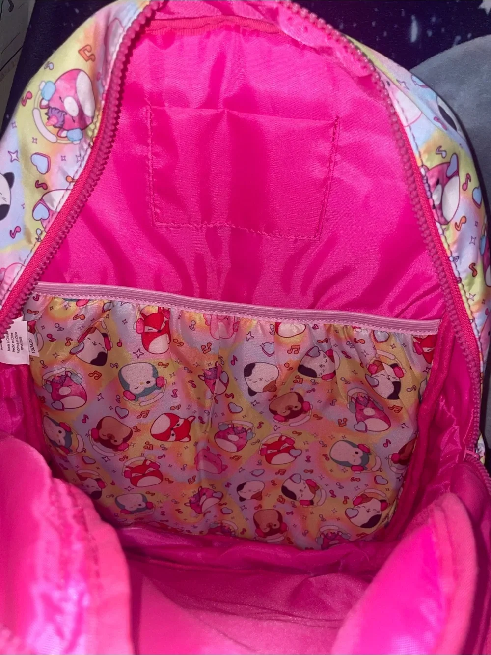 Original Squishmallows Backpack Reflective strap strips Brand New w/Tag